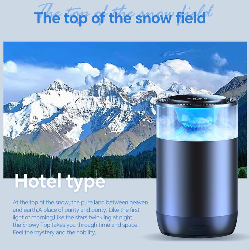 Smart Car Air Freshener: Rechargeable Essential Oil Diffuser with RGB Light & Auto On/Off for Car & Room