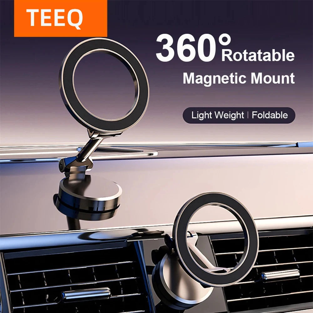 Magnetic Magsafe 360 Car Mount for Driving Support for Cell Phone Best for Iphone 15 14 13 Pro Max Plus