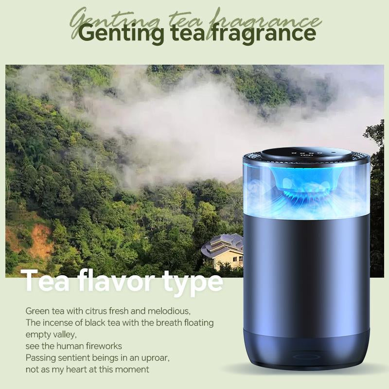 Smart Car Air Freshener: Rechargeable Essential Oil Diffuser with RGB Light & Auto On/Off for Car & Room