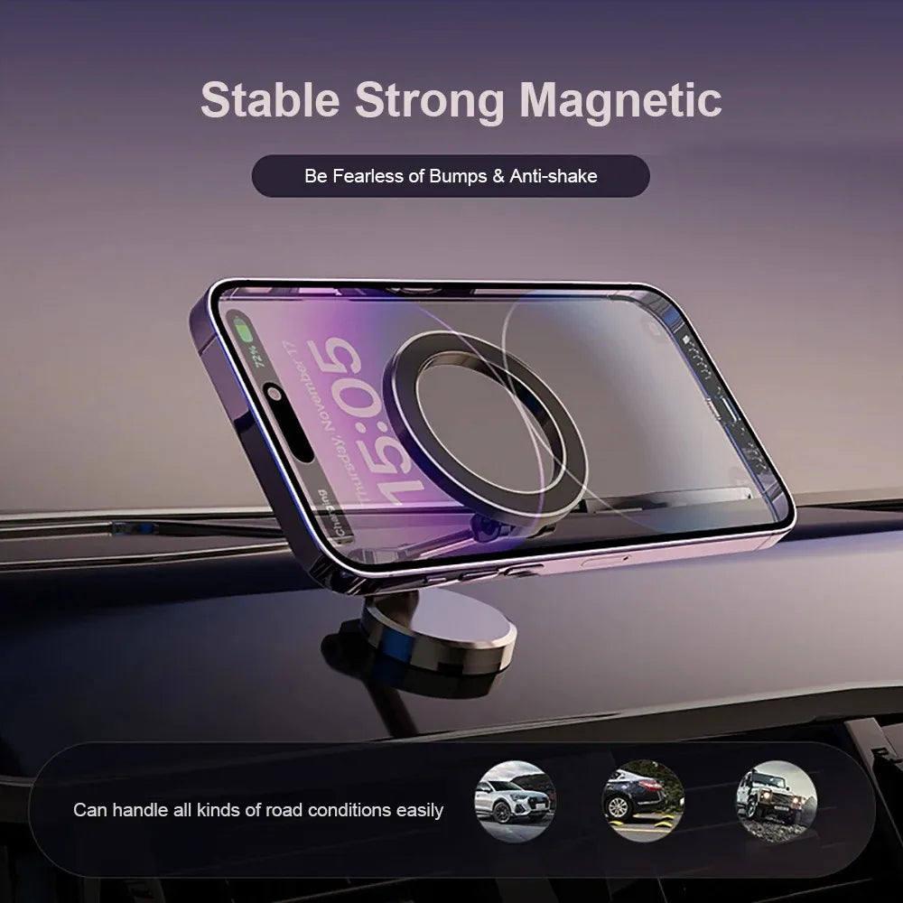 Magnetic Magsafe 360 Car Mount for Driving Support for Cell Phone Best for Iphone 15 14 13 Pro Max Plus