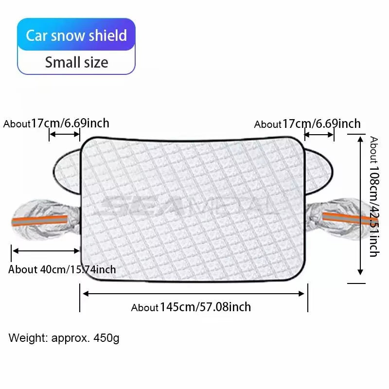 Magnetic Car Windshield Snow Shield: All-Season UV, Frost & Snow Protection Sunshade Cover