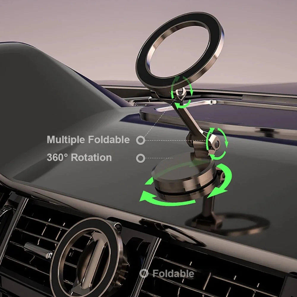 Magnetic Magsafe 360 Car Mount for Driving Support for Cell Phone Best for Iphone 15 14 13 Pro Max Plus