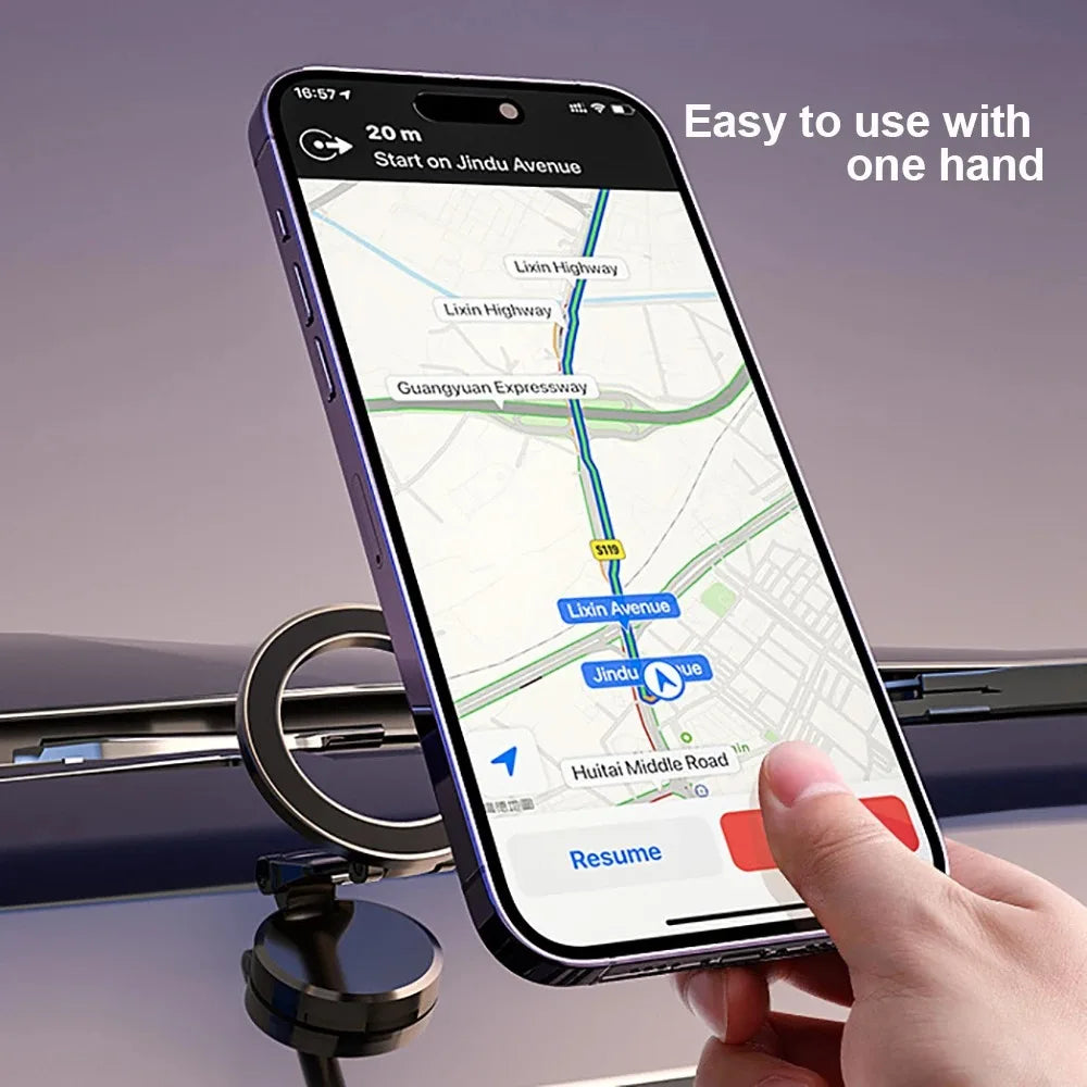 Magnetic Magsafe 360 Car Mount for Driving Support for Cell Phone Best for Iphone 15 14 13 Pro Max Plus