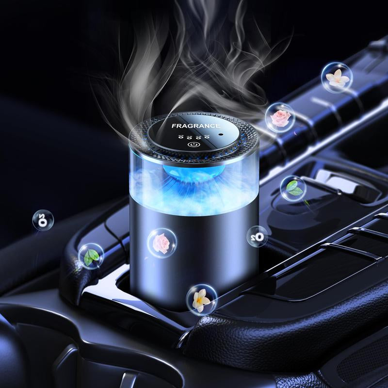 Smart Car Air Freshener: Rechargeable Essential Oil Diffuser with RGB Light & Auto On/Off for Car & Room
