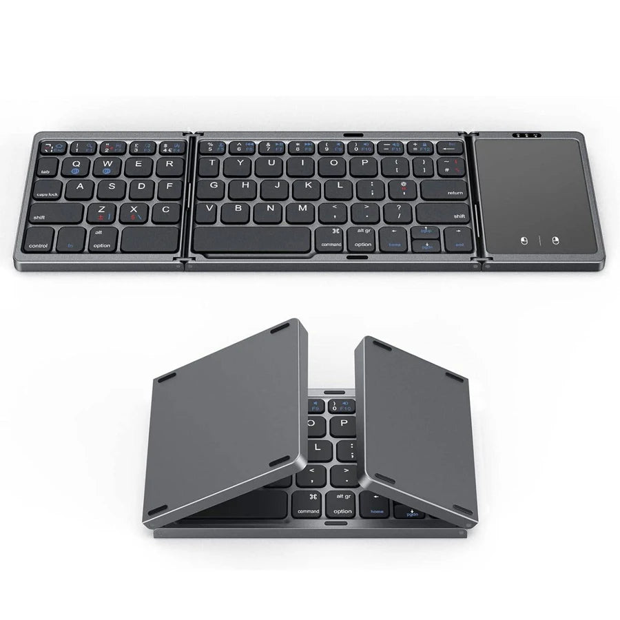 Portable Mini Bluetooth Wireless Folding Keyboard for Mac Ios Android Windows PC Tablet