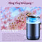 Smart Car Air Freshener: Rechargeable Essential Oil Diffuser with RGB Light & Auto On/Off for Car & Room