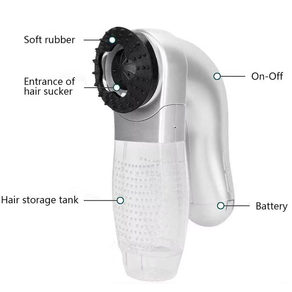 Powerful Electric Pet Hair Remover: Cordless Vacuum & Grooming Brush for Cats & Dogs