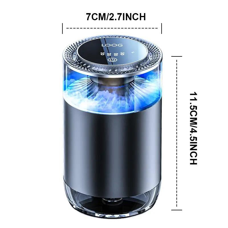 Smart Car Air Freshener: Rechargeable Essential Oil Diffuser with RGB Light & Auto On/Off for Car & Room