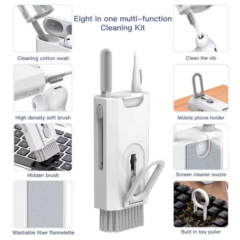 20-in-1 Digital Cleaning Kit: All-in-One Tool Set for Cameras, Headsets, Phones, Laptops, Keyboards & AirPods Pro