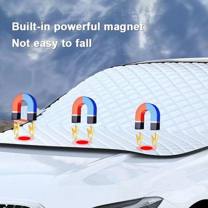 Magnetic Car Windshield Snow Shield: All-Season UV, Frost & Snow Protection Sunshade Cover