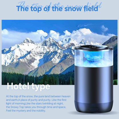 Smart Car Air Freshener: Rechargeable Essential Oil Diffuser with RGB Light & Auto On/Off for Car & Room
