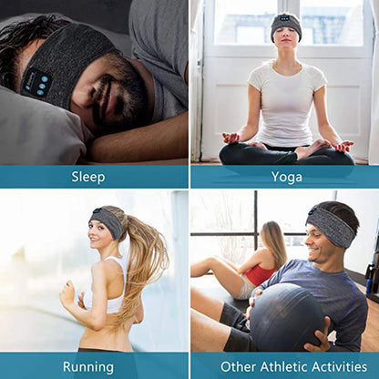 Bluetooth Sports Sleeping Headband Elastic Wireless Headphones 