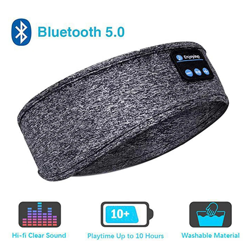 Bluetooth Sports Sleeping Headband Elastic Wireless Headphones 
