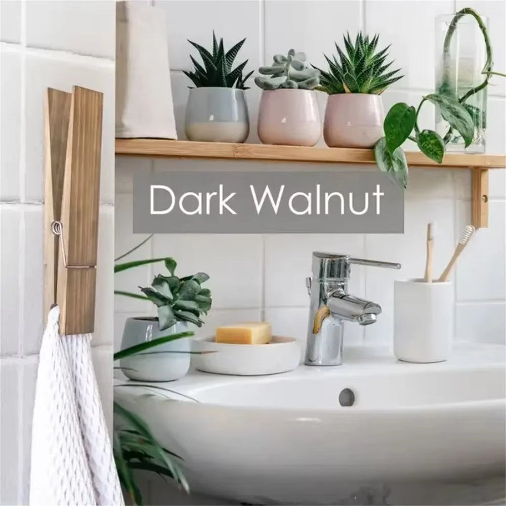 Giant Mounted Clothespin Bathroom Towel Holder 