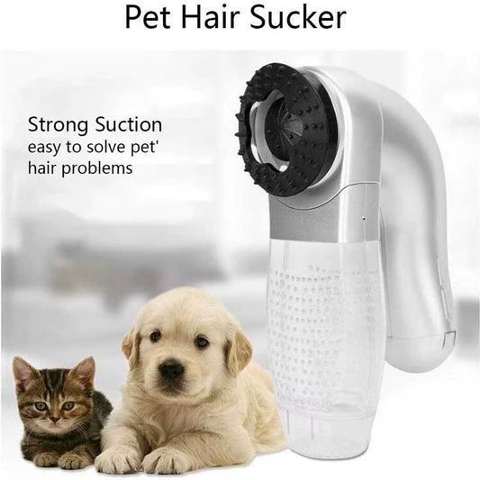 Powerful Electric Pet Hair Remover: Cordless Vacuum & Grooming Brush for Cats & Dogs