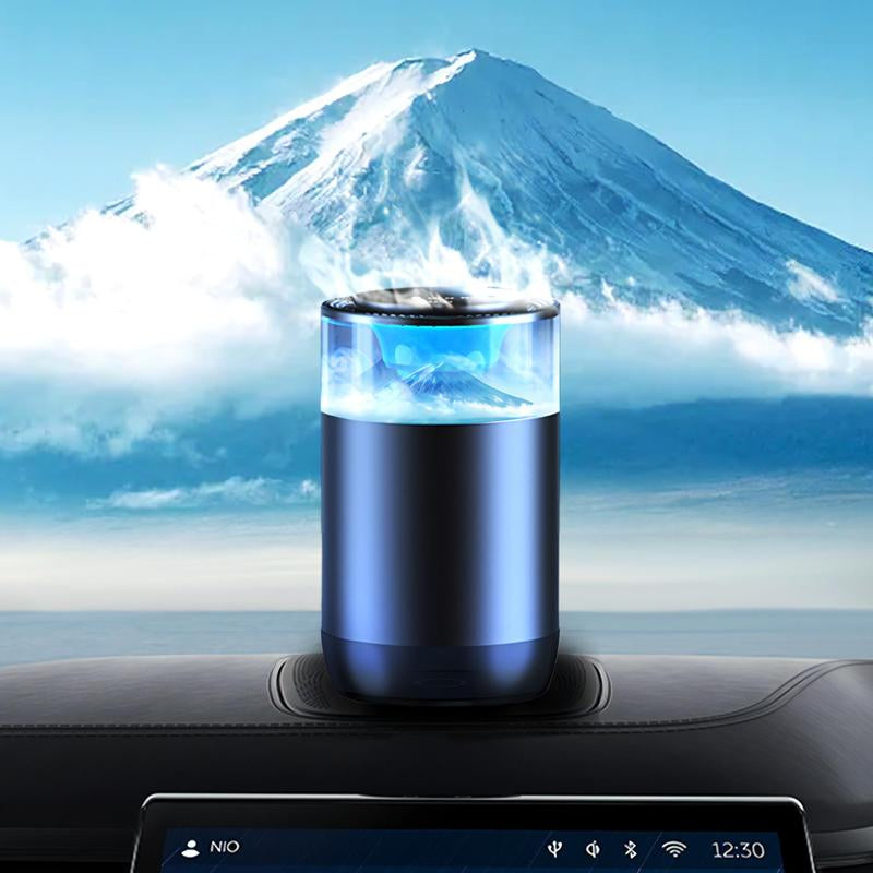 Smart Car Air Freshener: Rechargeable Essential Oil Diffuser with RGB Light & Auto On/Off for Car & Room
