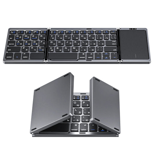 Portable Mini Bluetooth Wireless Folding Keyboard for Mac Ios Android Windows PC Tablet